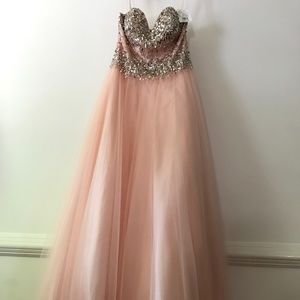 Blush ball gown